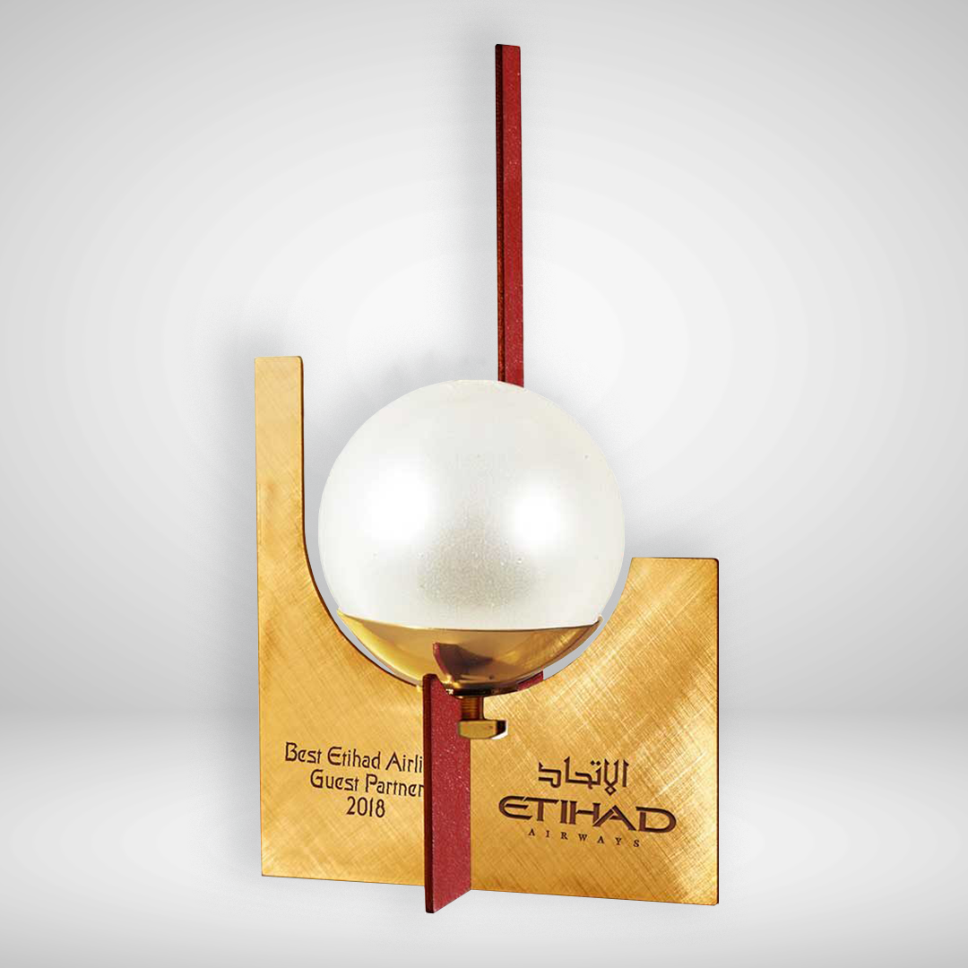 Trophée Métal Golf Etihad