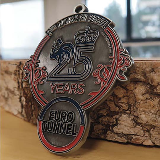 Médaille Métal - Eurotunnel 25 ans