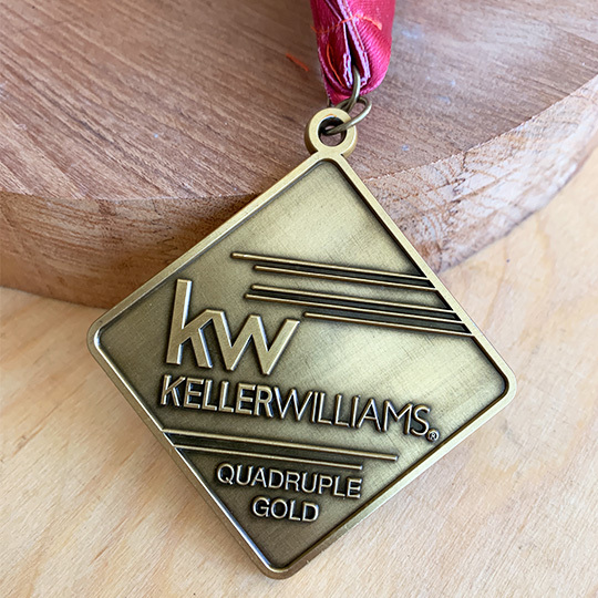 Médaille Métal - Keller Williams Or