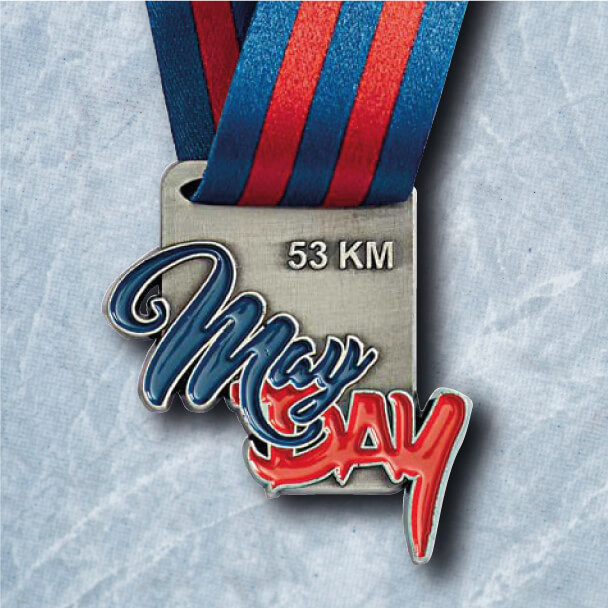 Médaille Métal Course à Pied - MayDay Finisher