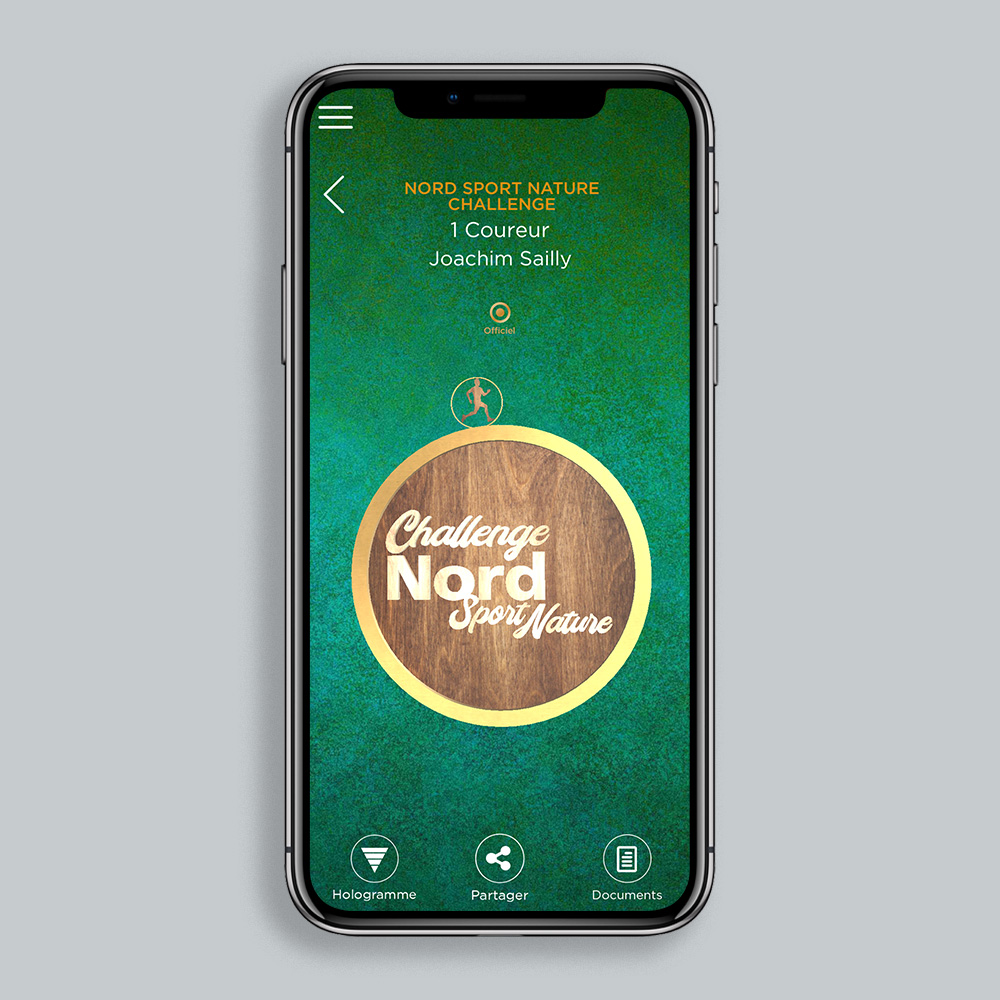 Médaille numérique Challenge Nord