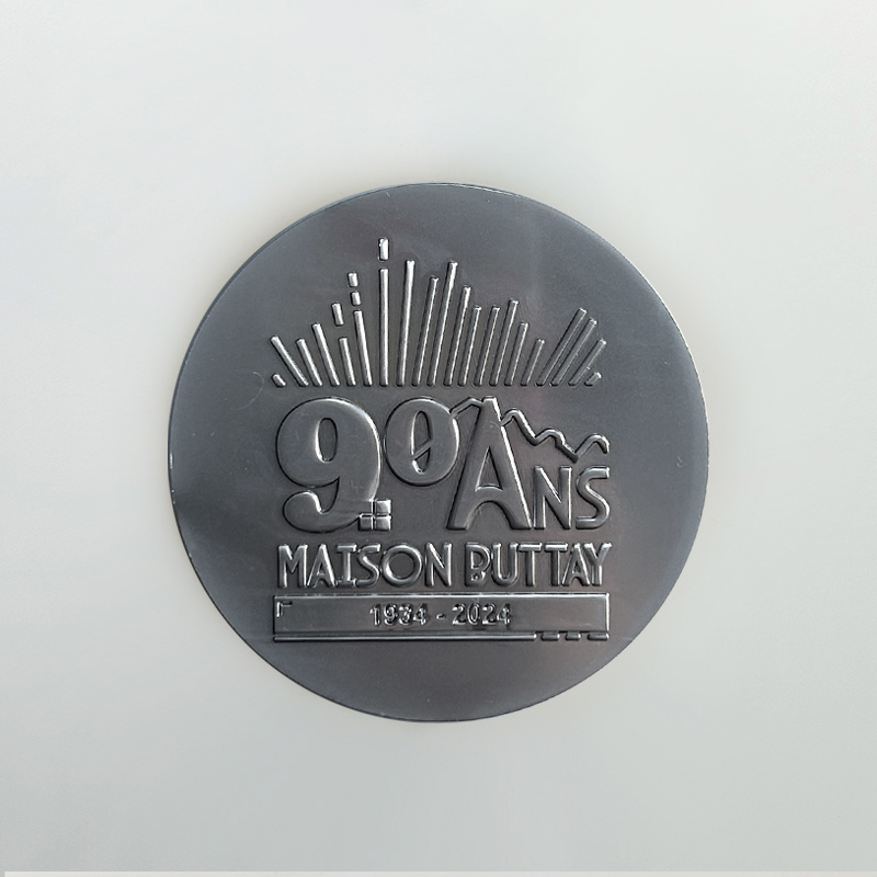 Médaille personnalisée sur mesure métal - Maison buttey