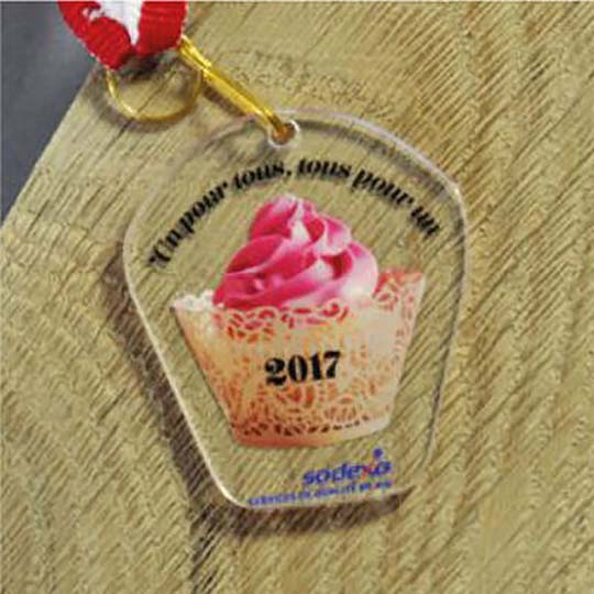 Médaille Plexiglass - Cup Cake