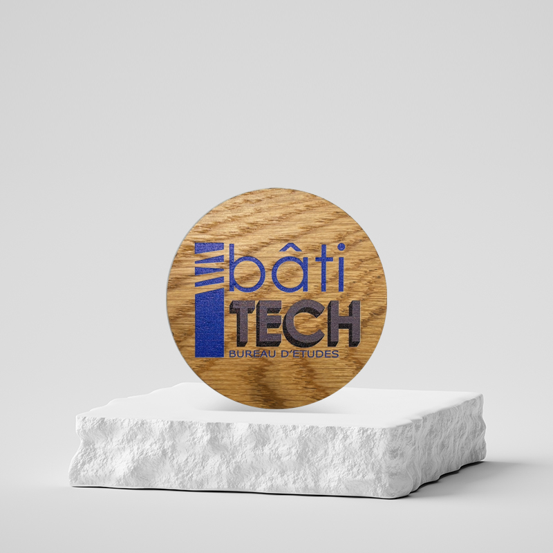 Médaille sur mesure personnalisée bois - Bati Hold