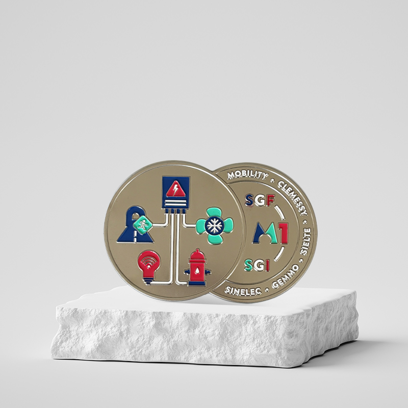 Médaille sur mesure personnalisée métal - Cegelec mobility