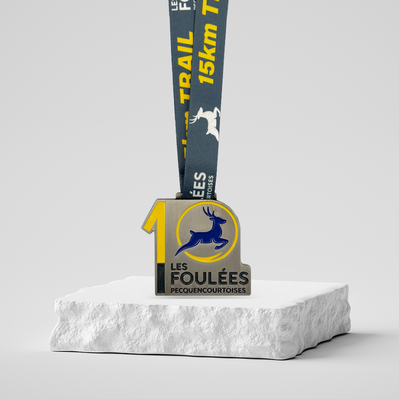 Médaille sur mesure personnalisée métal - Les foulées pecquencourtoises