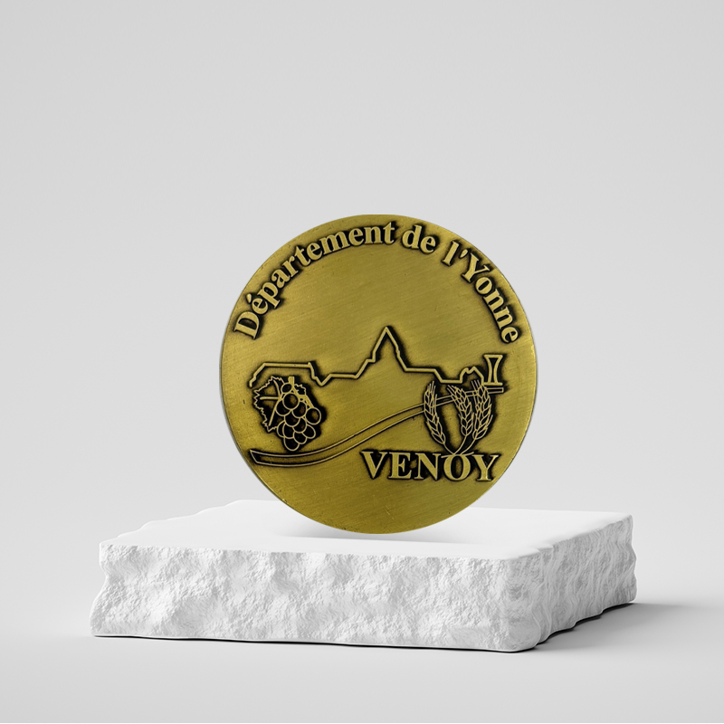 Médaille sur mesure personnalisée métal - Venoy