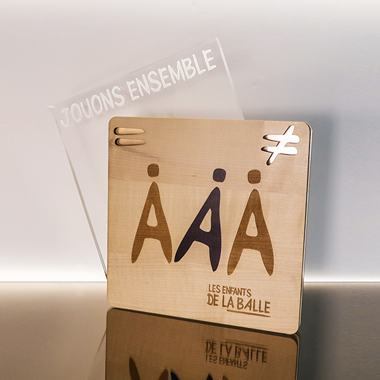 Trophée Bois et Plexiglass - EDLB
