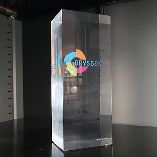 Trophée Plexiglass Inclusion - Odyssée