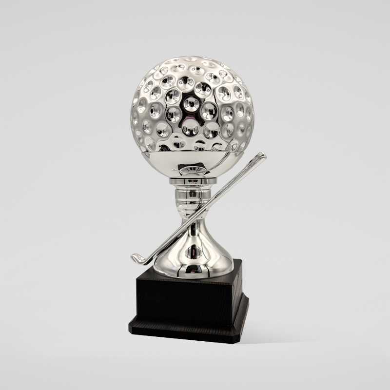 Trophée Métal Bois Golf Vainqueur