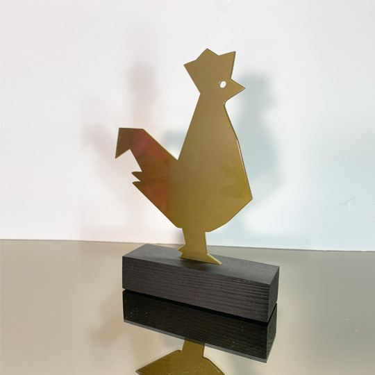 Trophée Métal - Coq