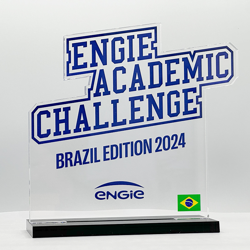 Trophée personnalisé sur mesure acrylique - Engie