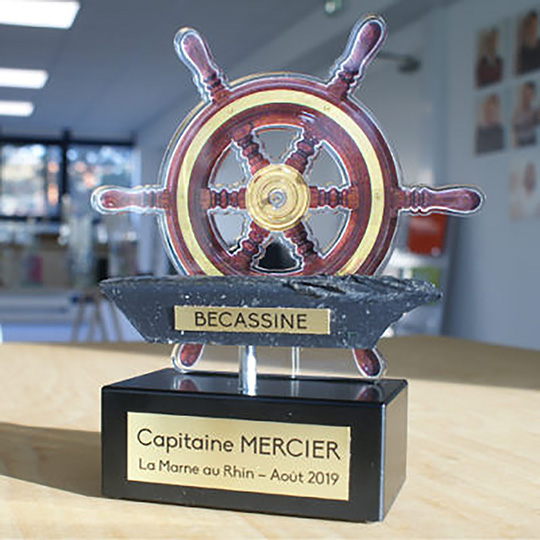 Trophée Plexiglass - Gouvernail