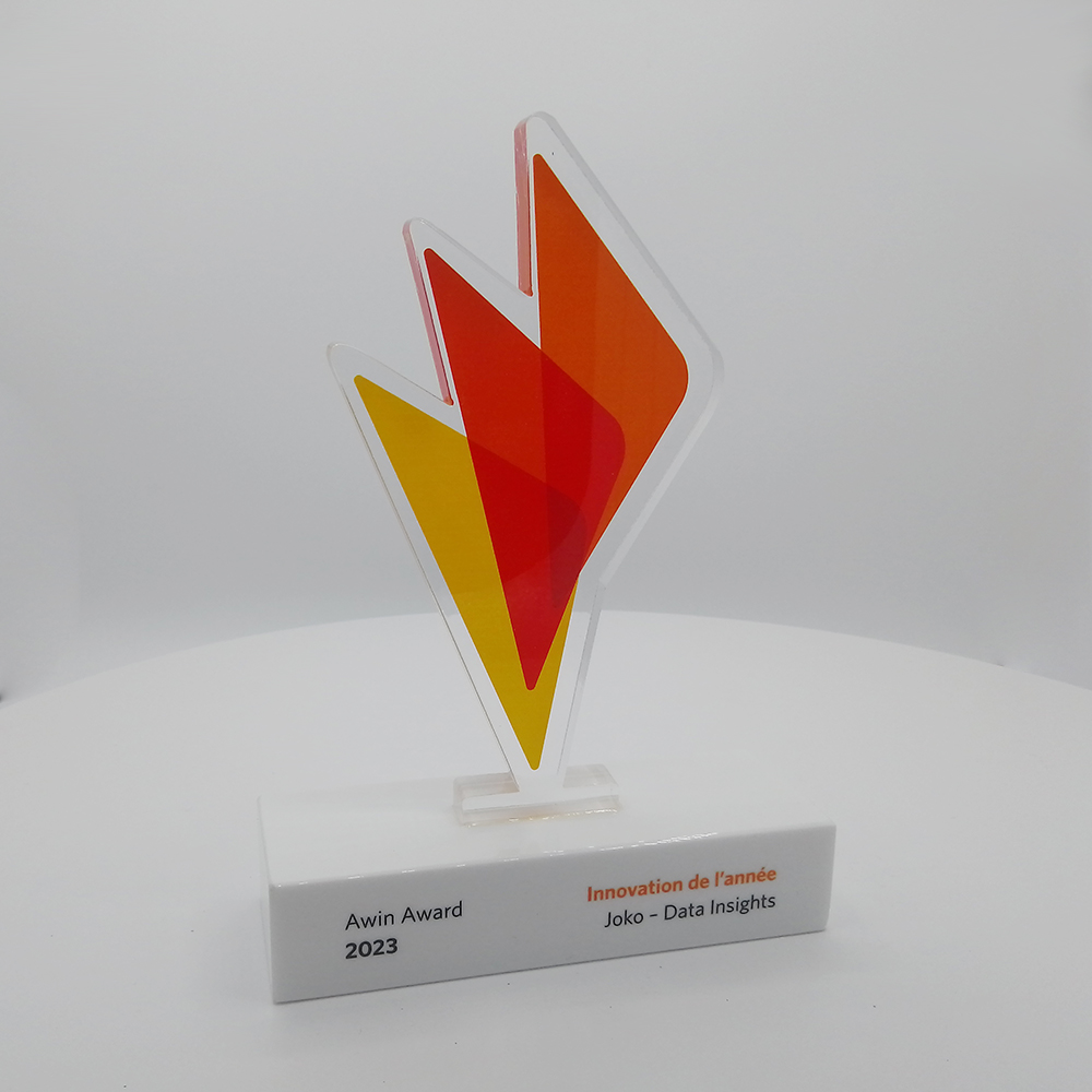 Trophée plexiglas - Awin
