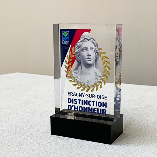 Trophée Plexiglass Inclusion - Eragny