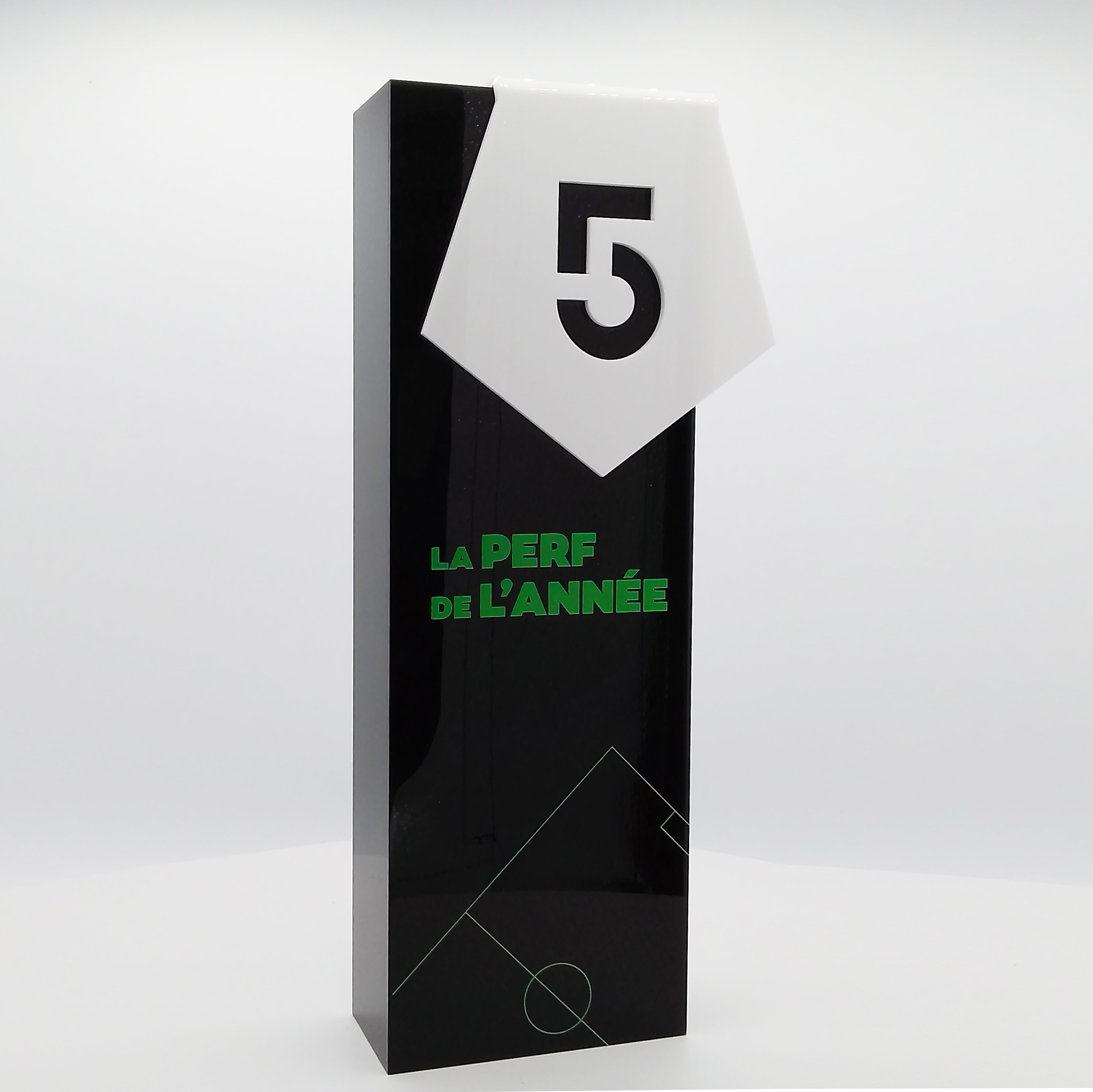 Trophée plexiglas tombstone - Le five