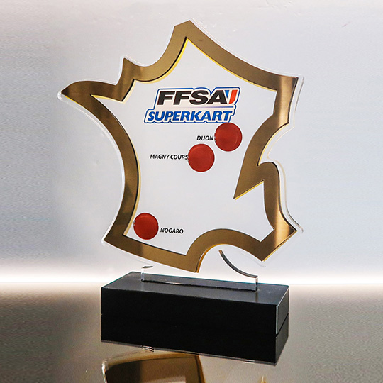 Trophée sur mesure Plexiglass - Superkart