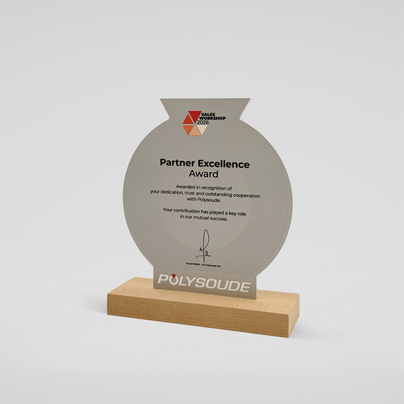 Trophée sur mesure alu - Polysoude