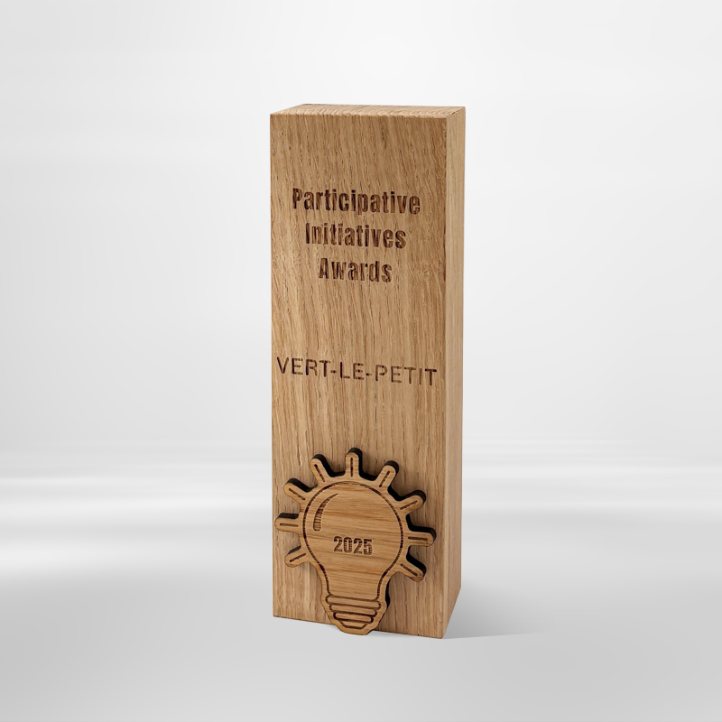 Trophée sur mesure bois tombstone - Ariane