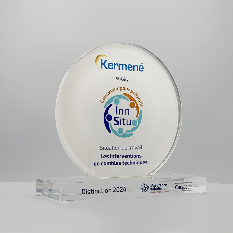 Trophée sur mesure personnalisé Acrylique - Carsat