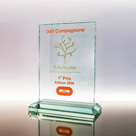 Trophée Verre - Défi Compagnons