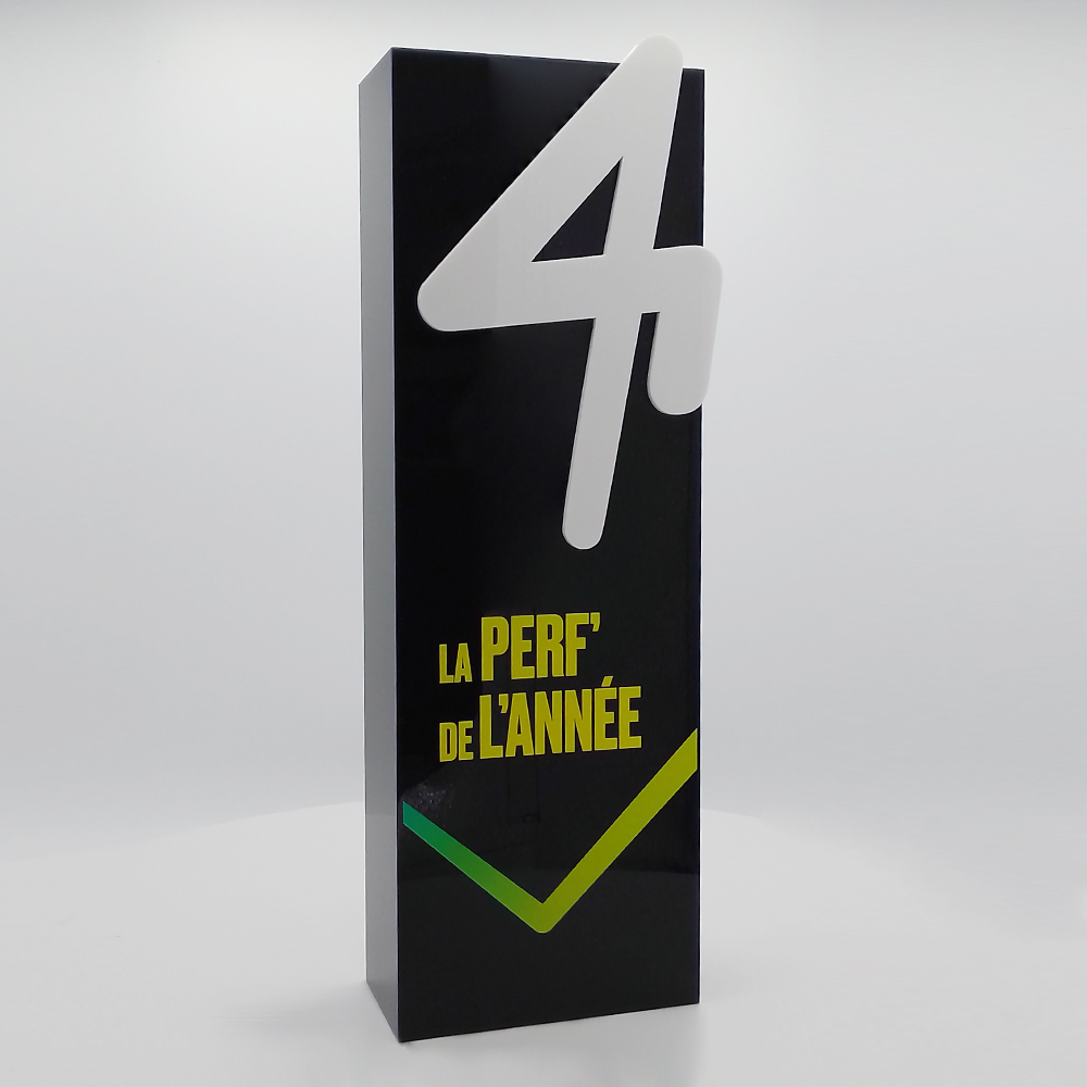 Trophée tombstone plexi - Le five