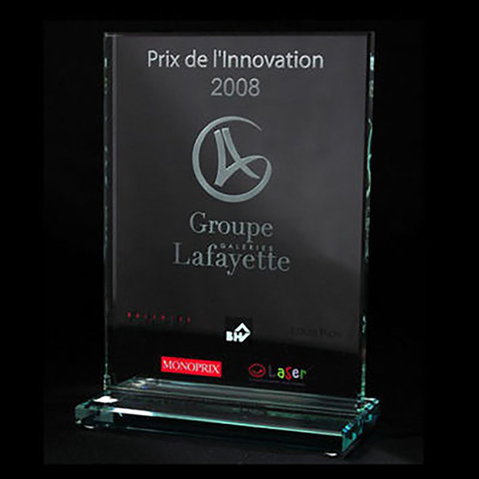 Trophée Verre - Galeries Lafayette
